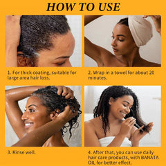 Hair Butter Cream Organic Batana Solid Oil Hair Growth Butter Hair Mask  100% Natural Moisturize Repair Increase Hair Thickness