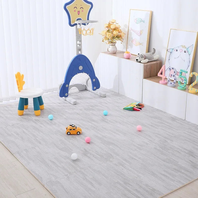 High Grade Wood Grain Foam Floor Mat Is Soft and Durable, Suitable for Baby Game Area Bedroom Splicing Floor Mat 30 * 30cm