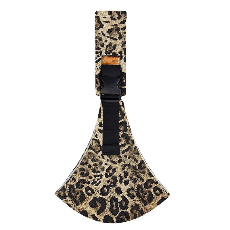 Baby Going Out Safety Carrier Simple Leopard Pattern Portable Front Hug Type Back Baby Out of the Baby Artifact Waist Stool