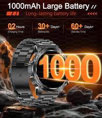 New T-Rex 3 Ultra Military Grade 1000mAh Battery Smart Watch 5ATM Waterproof HD AMOLED Flashlight Sports Smart Watches For Man
