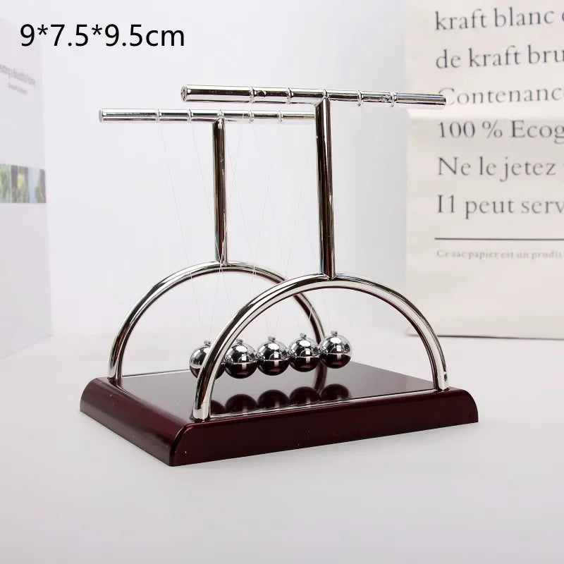 1 PC Newton Cradle Balance Steel Balls Perpetual Motion Collision Ball School Teaching, Physics Science Pendulum Home Decoration