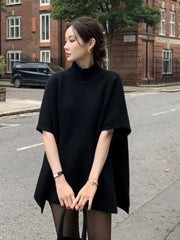 Faionable Oversized Knitwear Women's oulder awl f High Collar Winter Warm Loose Fit Sweater Trendy Commute Sle