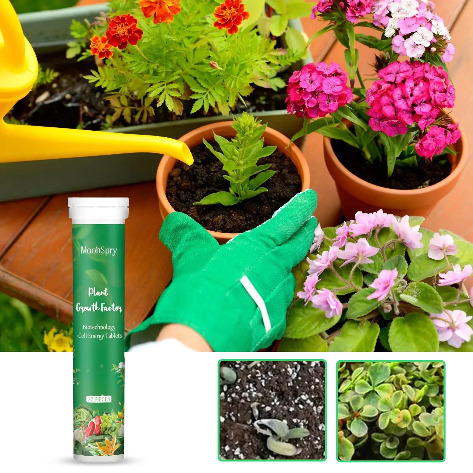 Indoor Potted Plant Fertilizer Universal Slow Release Nutrient Flowers Nitrogen Phosphorus Potted Succulent Organic Fertilizer