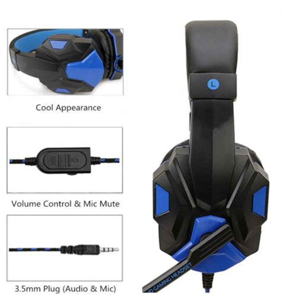 3.5MM Wired Gaming Headset Headphone With  MIC for PS4 PS5 Xbox Smartphone/PC One Switch IPad PC Portable Consumer Electronics