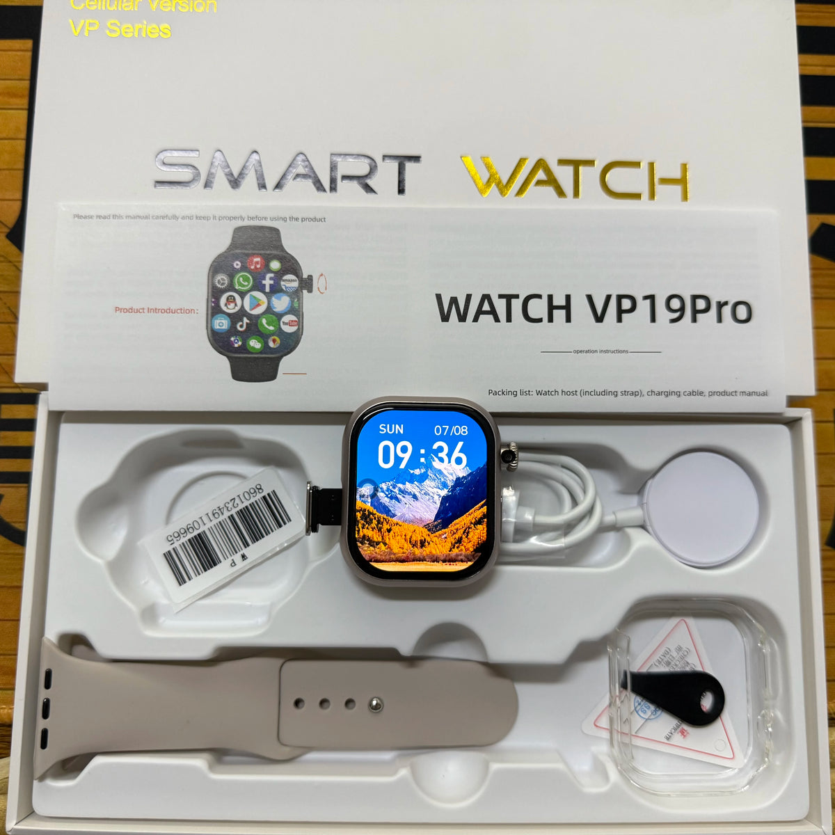 VP19 Pro Smartwatch Touch ID 2.29inch Amoled Android S11 Plus Smart Watch With 8MP Rotary Camera GPS WIFI NFC Google Play Store