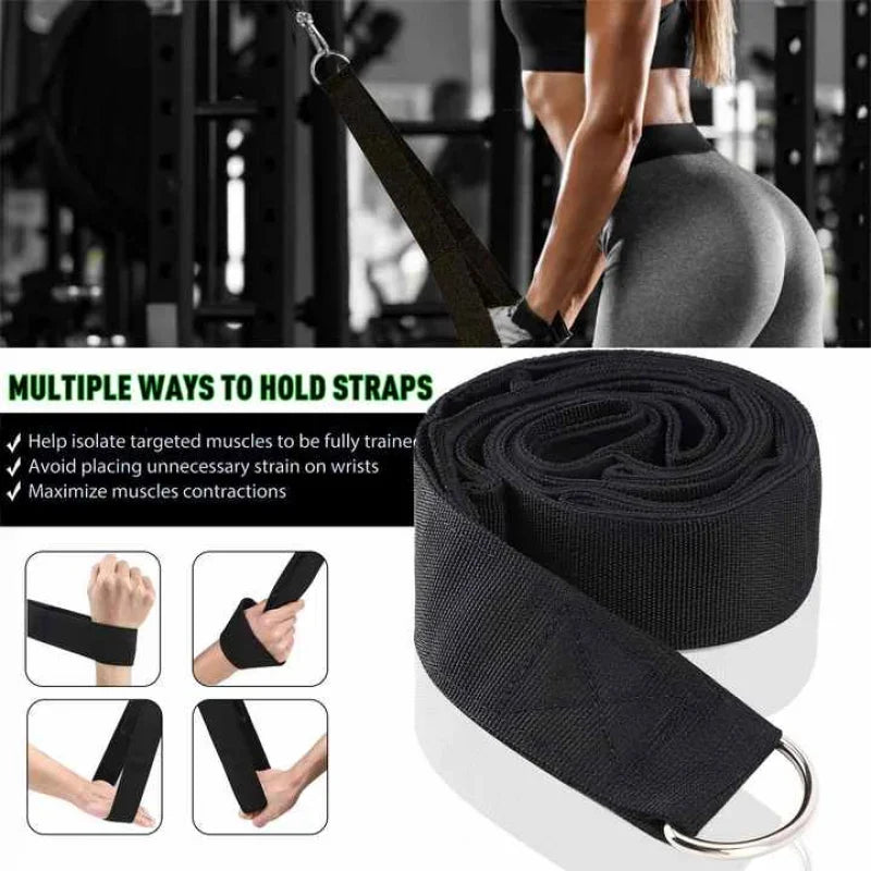 Fitness Tricep Arm Strength Rope Pull Down Workout Tricep Rope Cable Attachment Strength Training Pulldown Extension Rope