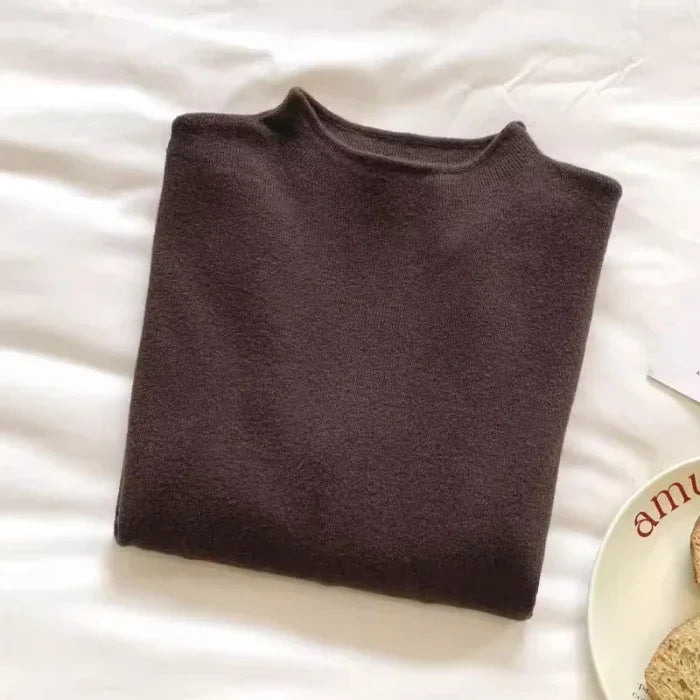 2025 Women Turtleneck Knitted Pullovers Solid Sweater Harajuku Korean Soft Warm Knitwear Autumn Winter Fashion Slim Jumpers Tops