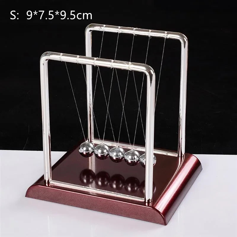 1 PC Newton Cradle Balance Steel Balls Perpetual Motion Collision Ball School Teaching, Physics Science Pendulum Home Decoration