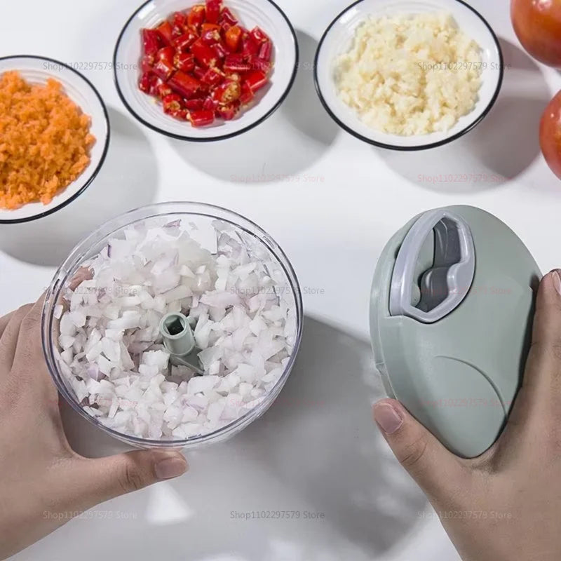 500ML 900ML Manual Garlic Chopper Meat Grinder Vegetable Cutter Slicer Fruit Crusher Kitchen Gadget Blenders for Food Prep
