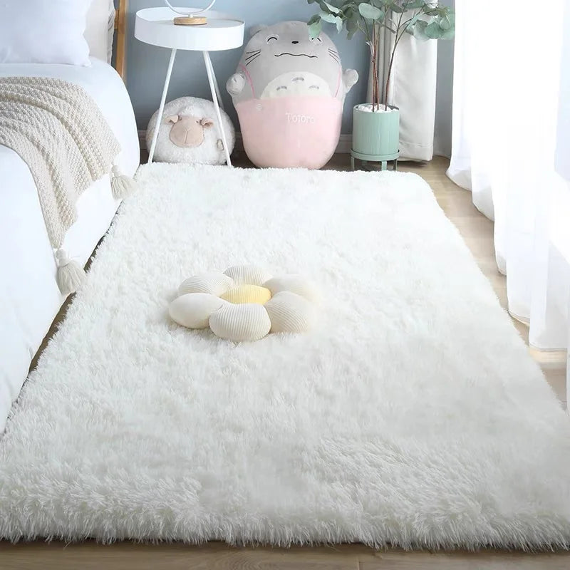 VIKAMA Rugs And Carpets For Home Living Room Fluffy Furry Big Rug Hallway Entrance Door Mats Teen Room Decoration Carpet