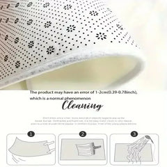 MINISO Apanese Anime Super Mario Carpet Floor Mat Crawling Soft Rug Children Game Round Non-slip Rugs Home Bedroom Decoration