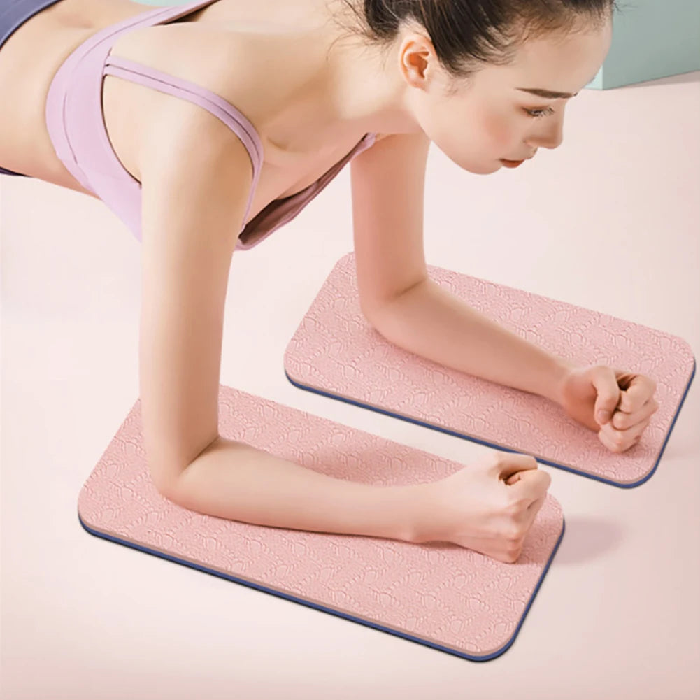 2Pcs Yoga Kneeling Pad Non-Slip Soft TPE Pad Comfortable Protective Pad for Elbow Leg Arm Balance Exercise Fitness Workout