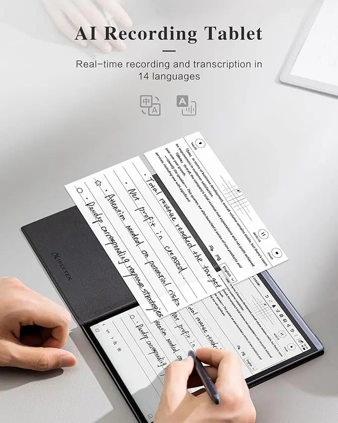 iFLYTEK AINOTE Air 2 E Ink Tablet With Blue Case Electronic ink digital Notebook tablet for notes with me