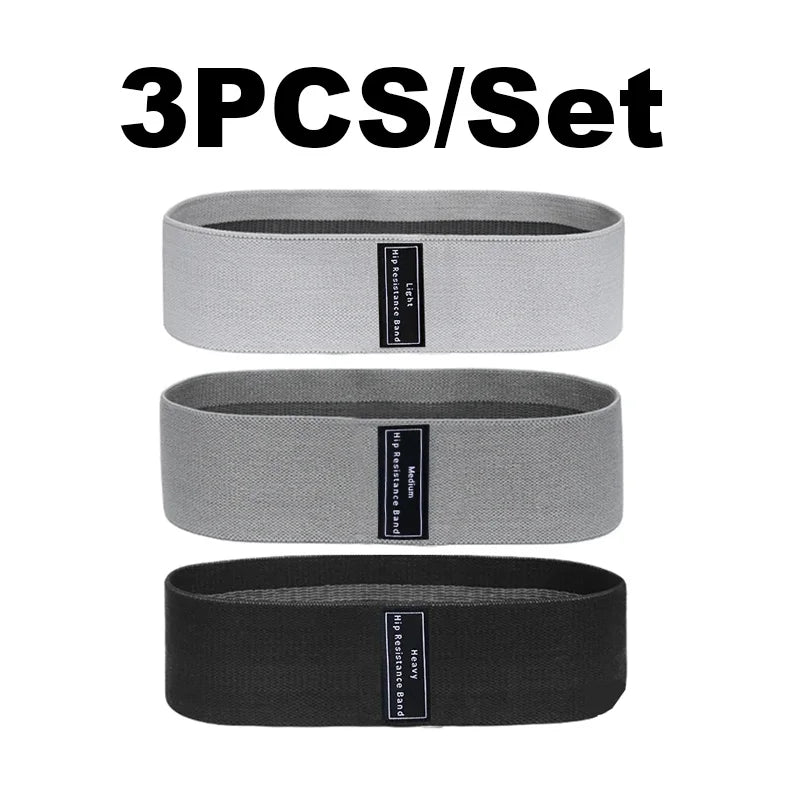 Fabric Resistance Hip Booty Bands Glute Thigh Elastic Workout Bands Squat Circle Stretch Fitness Strips Loops Yoga Gym Equipment