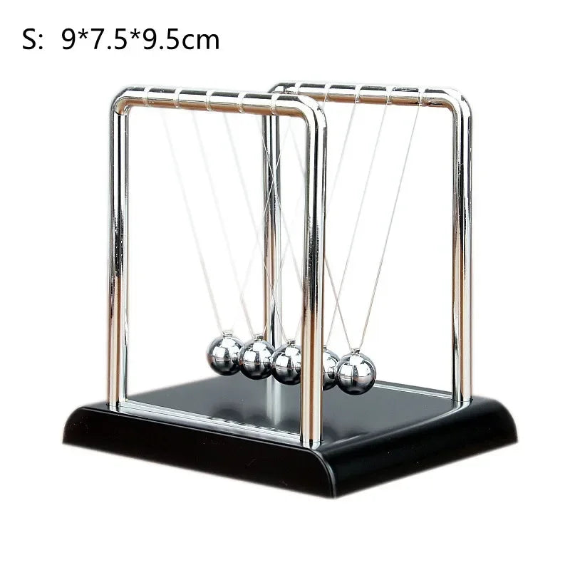 1 PC Newton Cradle Balance Steel Balls Perpetual Motion Collision Ball School Teaching, Physics Science Pendulum Home Decoration