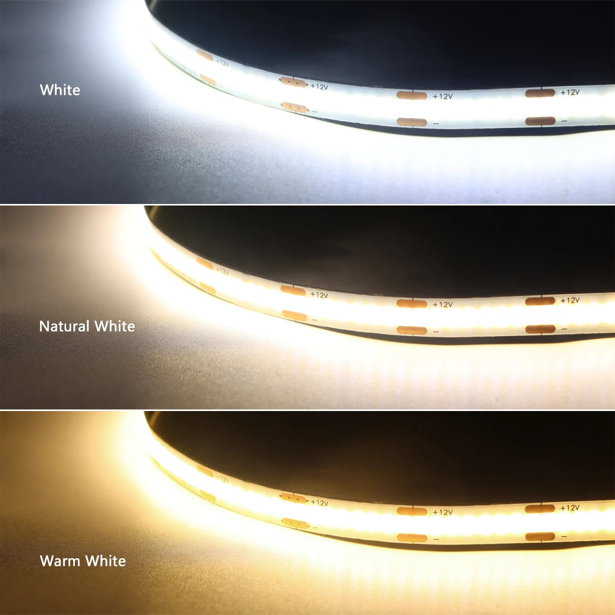 Smart Penetrable Wood COB LED Strip Touch Sensor Light 320Leds/m Warm/Neutral White Parallel Lights Kitchen Backlight Lighting