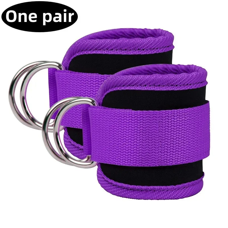 TPE Resistance Bands Ankle Straps Fitness Set D-Ring Support Ankle Cuffs Yoga Gym Equipment Guard Leg Strength Safety Extensions