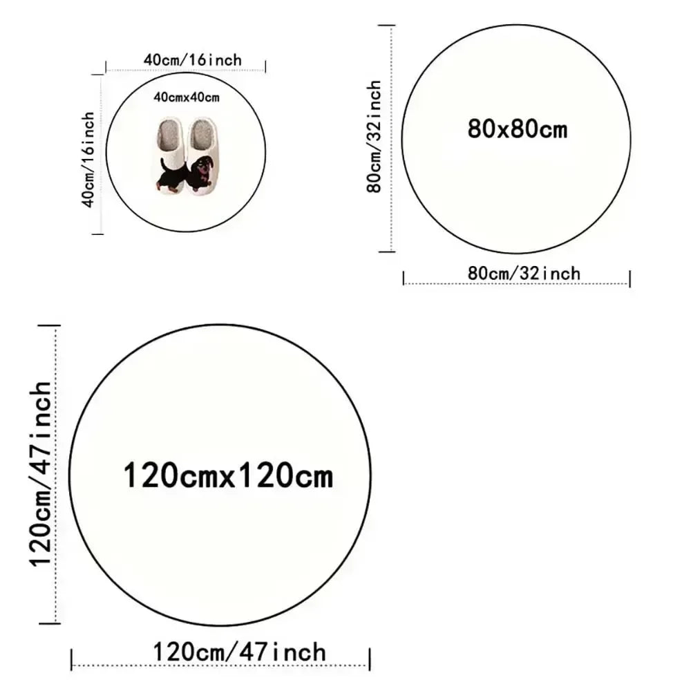 MINISO Apanese Anime Super Mario Carpet Floor Mat Crawling Soft Rug Children Game Round Non-slip Rugs Home Bedroom Decoration