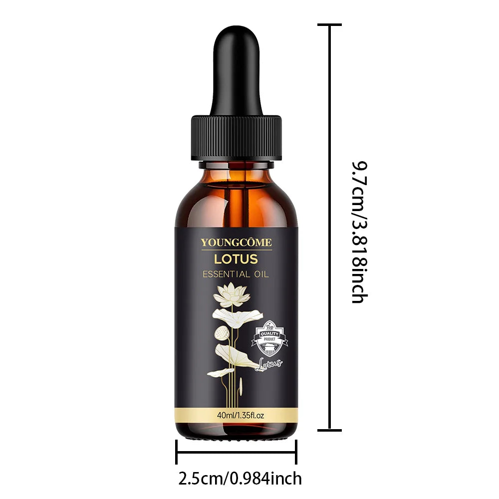 Premium Natural Lotus Essential Oil Organic Skin Care Relax Pressure Deep Sleep Purifying Meditation Home Perfume