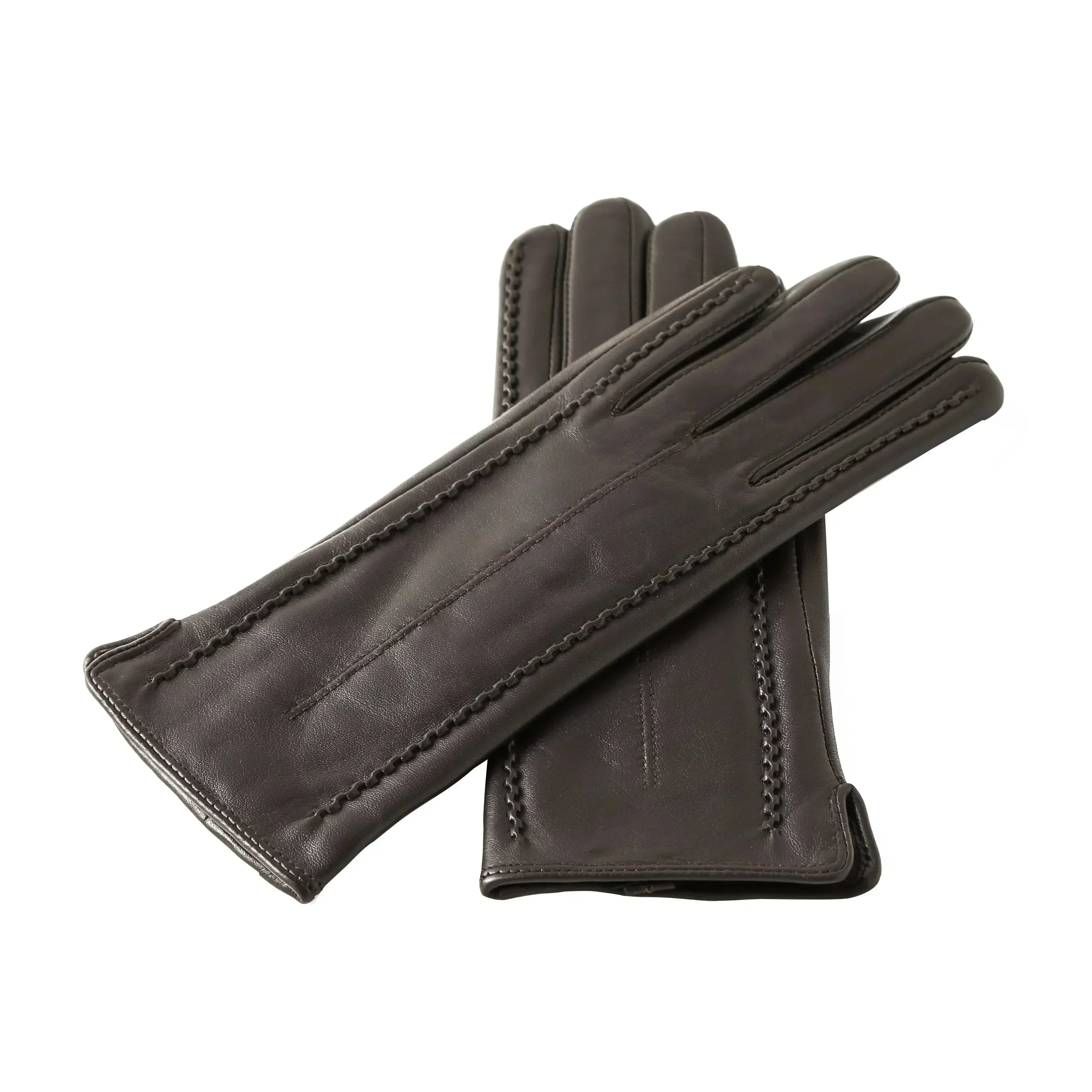 Women's Sheepskin Good Quality Gloves Winter Warm Plus Velvet Short Thin Touch Screen Driving Color Women's Leather Gloves