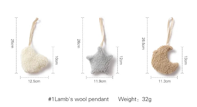 Newborn Gym Pendant Toys Wooden Mobile Crib Hanging Rattle Teether Baby Sensory Toys For Stroller Gym Activity Product Gifts