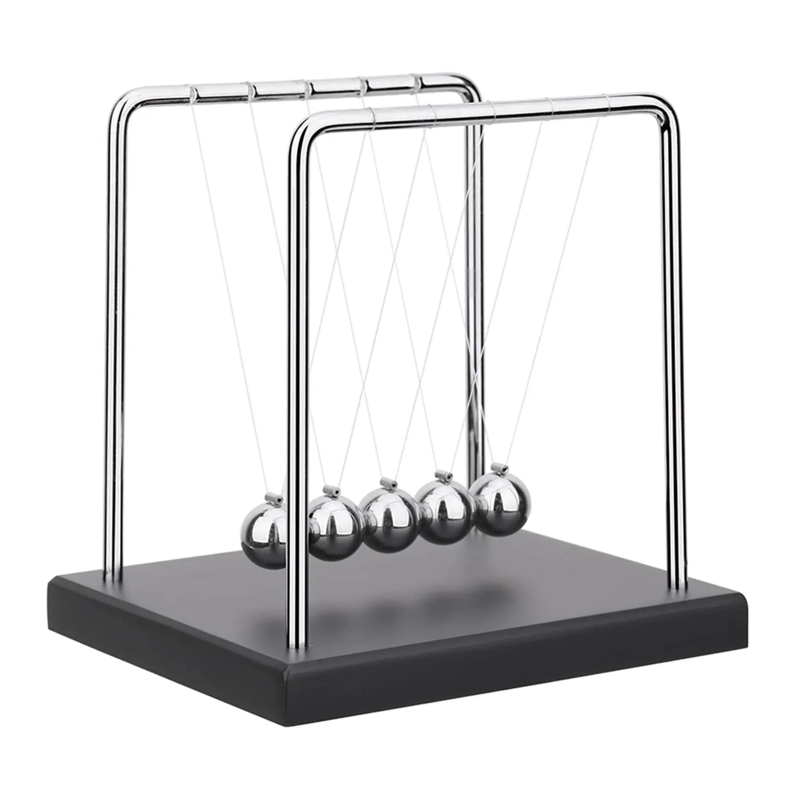 1 PC Newton Cradle Balance Steel Balls Perpetual Motion Collision Ball School Teaching, Physics Science Pendulum Home Decoration