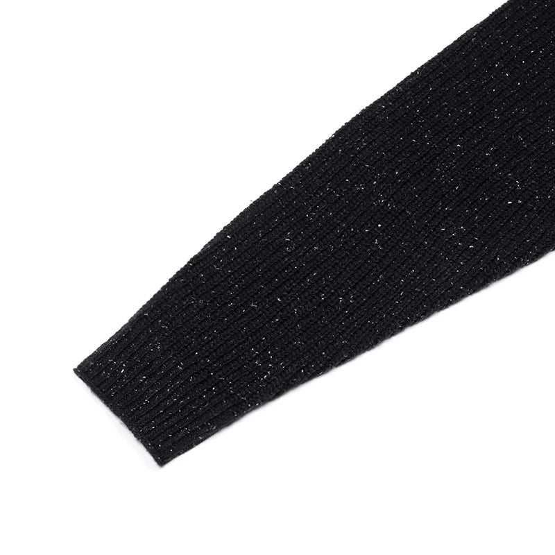 TS Reputation Mockneck Cropped Knit Sweater Snake Embroidery Women Pullover Autumn Winter Warm Thick Knitwear Coat Taylor's Tops