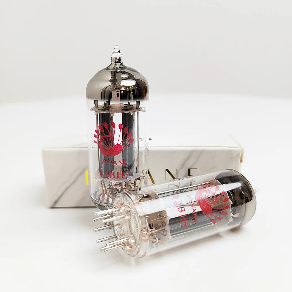PSVANE HIFI 12BH7 Vacuum Tube Valve Replace 12BH7A 6N6 7119 for Audio Valve Electronic Tube Amplifier Kit DIY Matched Quad