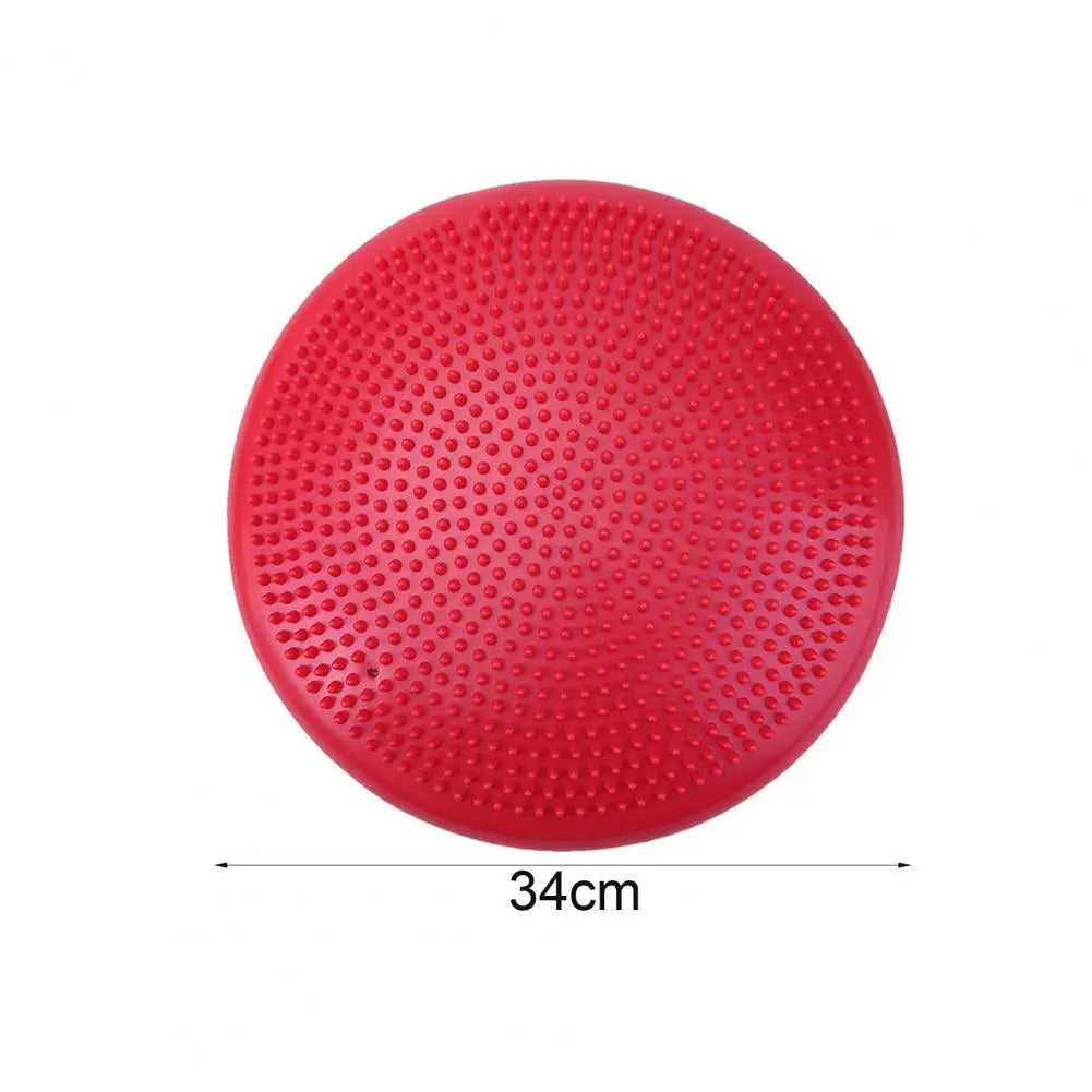 Balance Board with Pump Thick Yoga Fitness Inflatable Seat Pad Foot Massage Pain Relief Wiggle Cushion Sensory Balance Disc