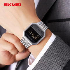 SKMEI 2350 LED Luxury Digital Watch for Men Sports Electronic Waterproof Display Wristwatches Mens Countdown Clock Reloj Hombre
