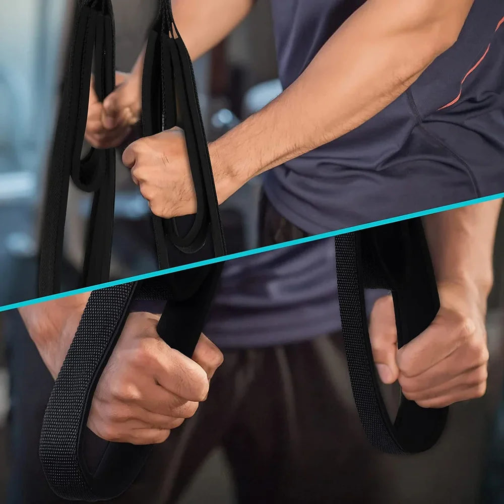 Fitness Tricep Arm Strength Rope Pull Down Workout Tricep Rope Cable Attachment Strength Training Pulldown Extension Rope