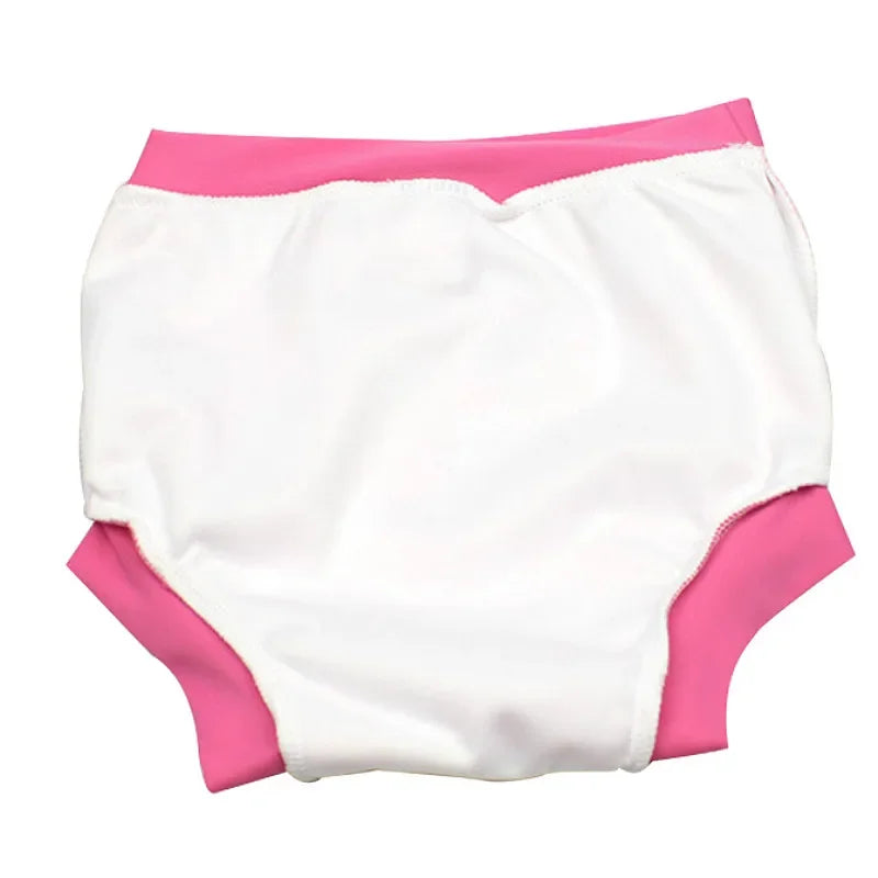 Infant Children Leakproof Swimming Nappies Newborn Baby High Waist Swimming Trunks Baby Boys Girls Cartoon Printed Cloth Diaper