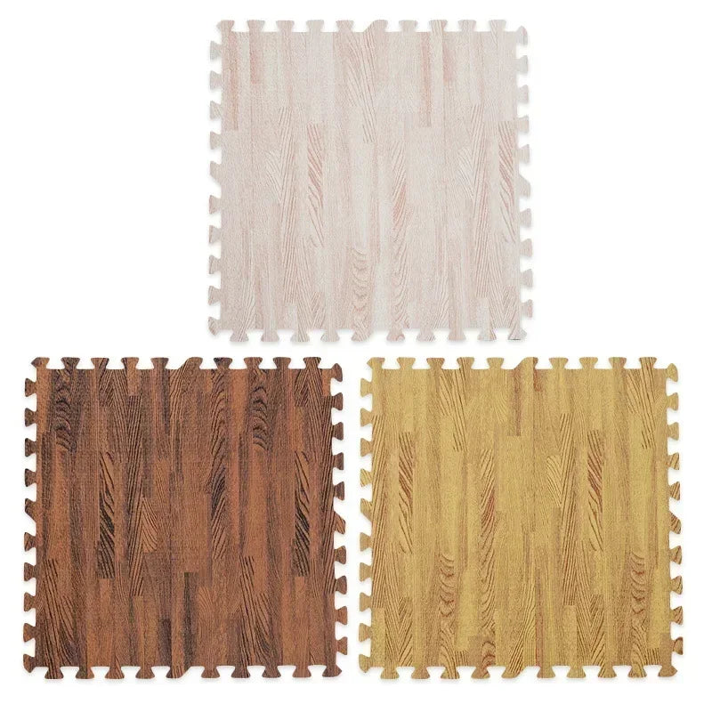 High Grade Wood Grain Foam Floor Mat Is Soft and Durable, Suitable for Baby Game Area Bedroom Splicing Floor Mat 30 * 30cm