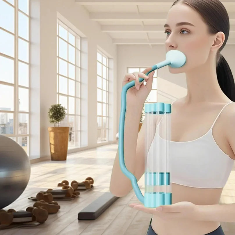 Breathing Trainer Lung Capacity Exerciser Compact Workout Device Portable Muscle Equipment For Women Athlete Adult Home Gym