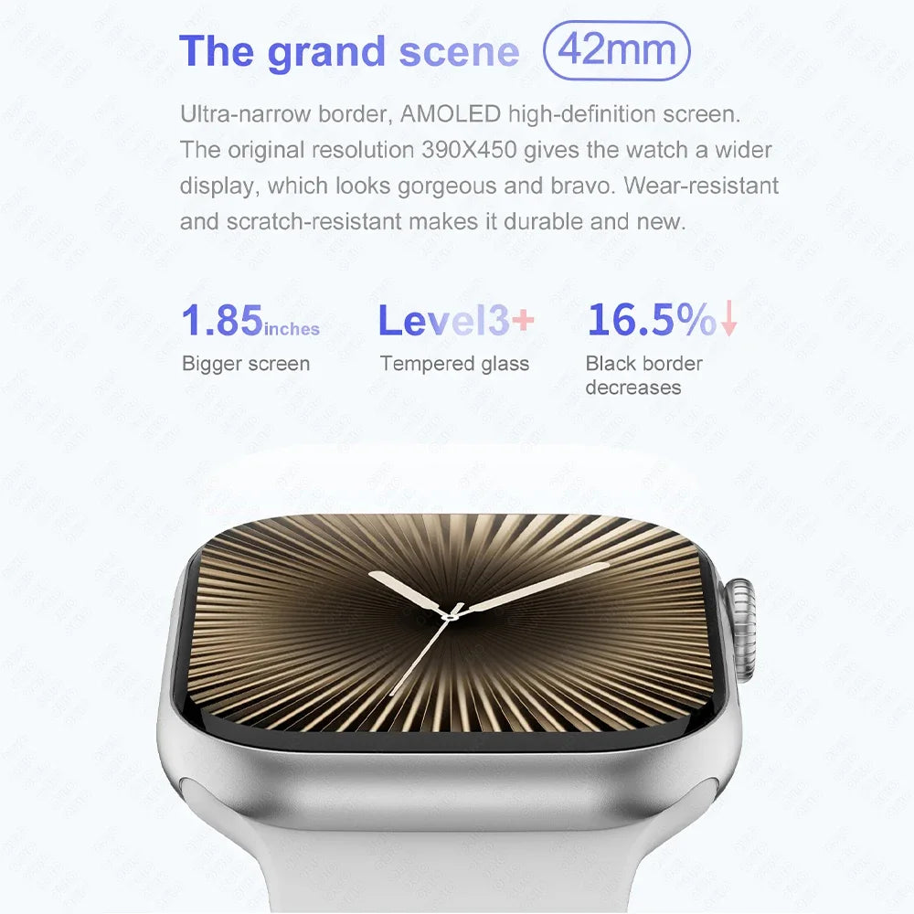 New For IOS DT Watch X Mini Smart Watch Men Women NFC 1.85-inch TWS Earphones Electronic Album Recorder Video Player Smart Watch