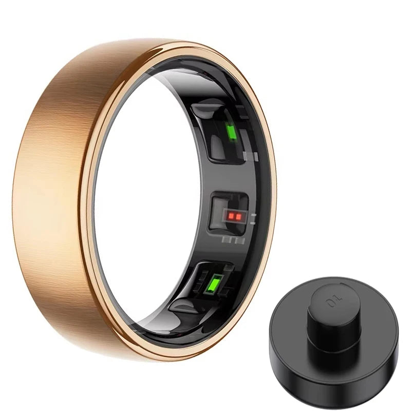 Smart Ring R10 Womens Men Electronic Smartring Blood Oxygen Health Monitor Sleep Monitor 5ATM Waterproof Fitness Tracker