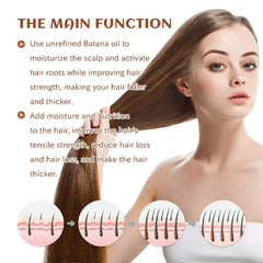 Anti-loss Hair 100% Pure Organic Hair Mask Batana Oil Hair Growth Oil Natural Treatment Nourish Reduce Hair Products 120ml