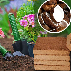 ABYP 4Pcs Organic Coconut Fiber For Plants, Organic Coconut Bricks, Natural Organic Compressed Coconut