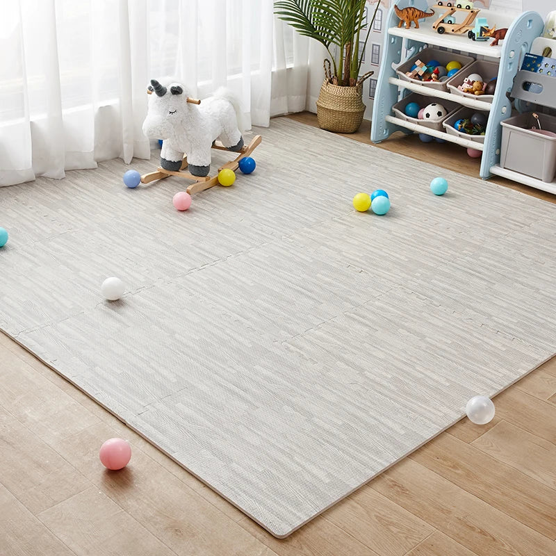 High Grade Wood Grain Foam Floor Mat Is Soft and Durable, Suitable for Baby Game Area Bedroom Splicing Floor Mat 30 * 30cm