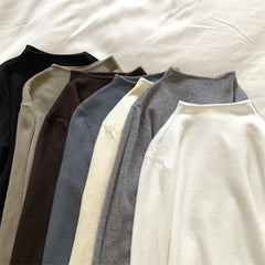 2025 Women Turtleneck Knitted Pullovers Solid Sweater Harajuku Korean Soft Warm Knitwear Autumn Winter Fashion Slim Jumpers Tops