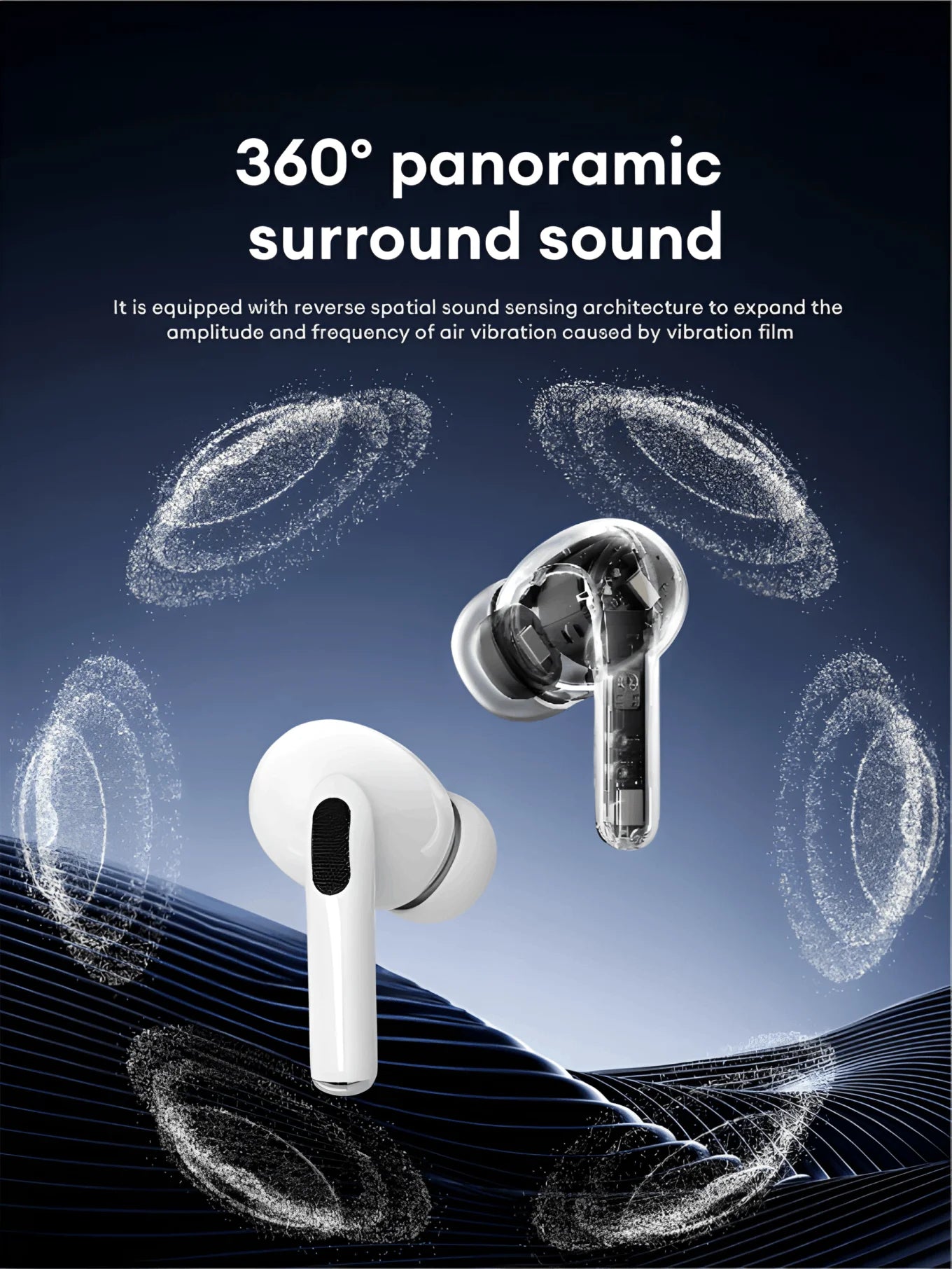 2025 New Air Pro Bluetooth Earphones Wireless Headset HiFi Sound Headphones Low Latency Earbuds Waterproof for IPhone Android