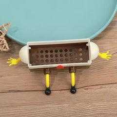1PC Creative Drainage Rack Home Kitchen Sink Shelf Dishwashing Brush Wipe Sink Wall Mounted Drainage Basket
