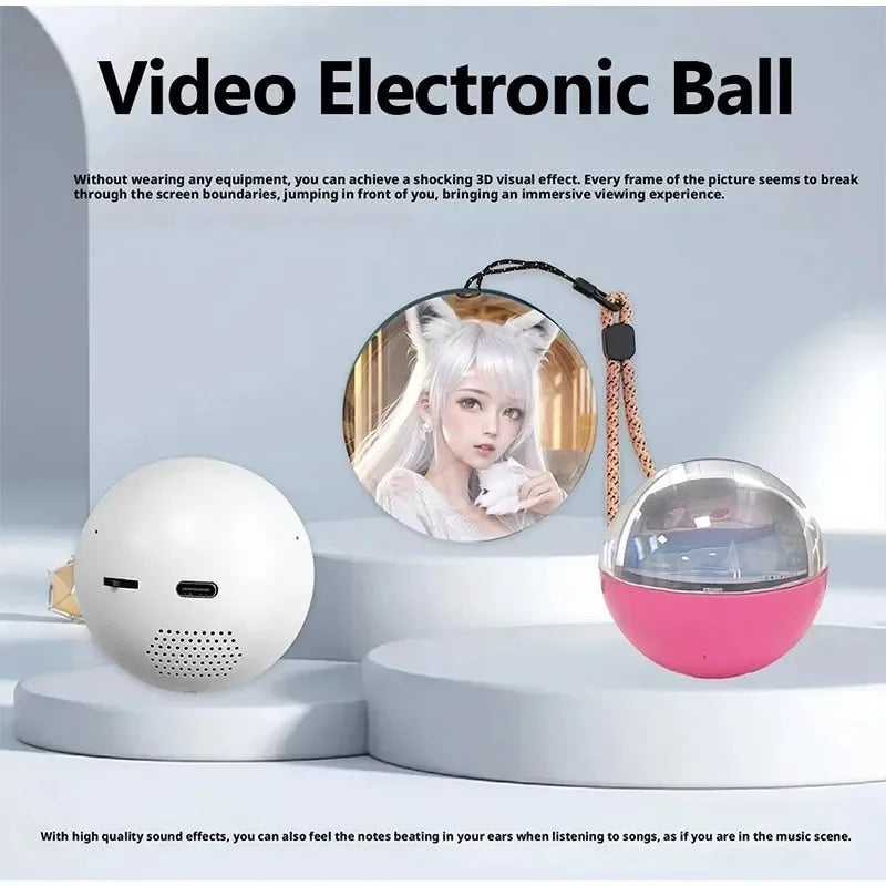 APP WIFI Upgraded Version Customizable 3D Crystal Video Ball Audio Video Display Electronic Ball Custom Birthday Gifts