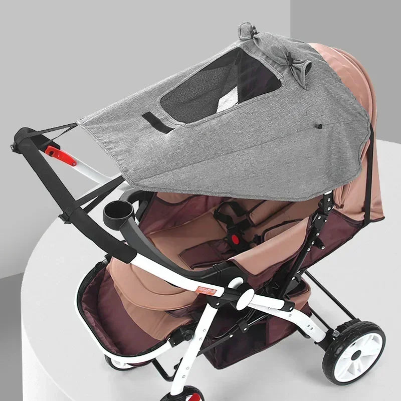 Baby Stroller Shade Blocks Windproof Waterproof UV Protection Sunshade Cover Accessories Outdoor Activities Mosquito Insect Net