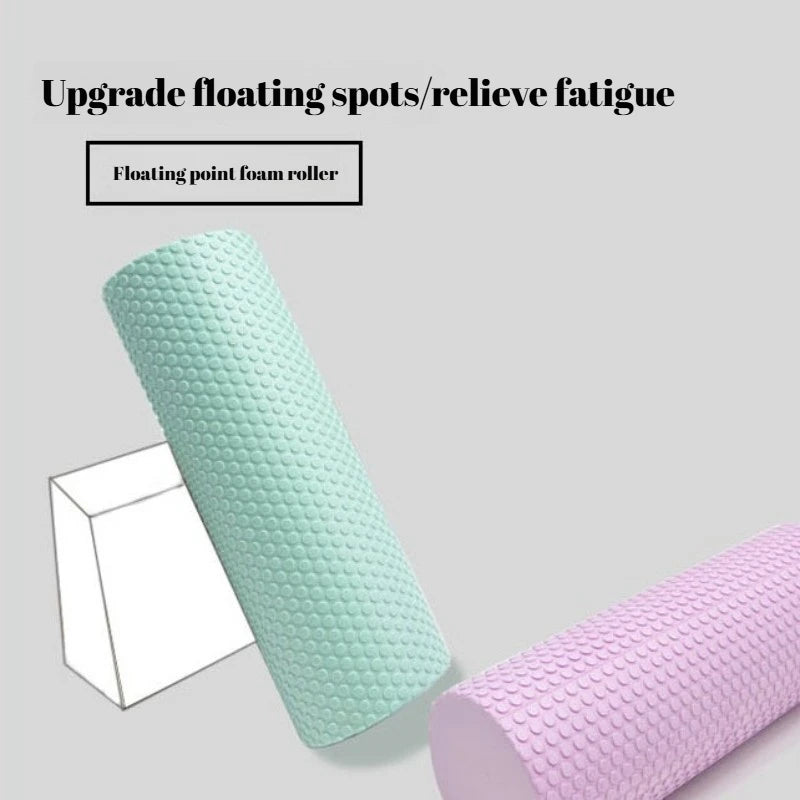 High Density EVA Yoga Foam Roller 18in 30cm Pilates Exercise Muscle Massage Back Pain Relief Home Gym Fitness Foam Roller