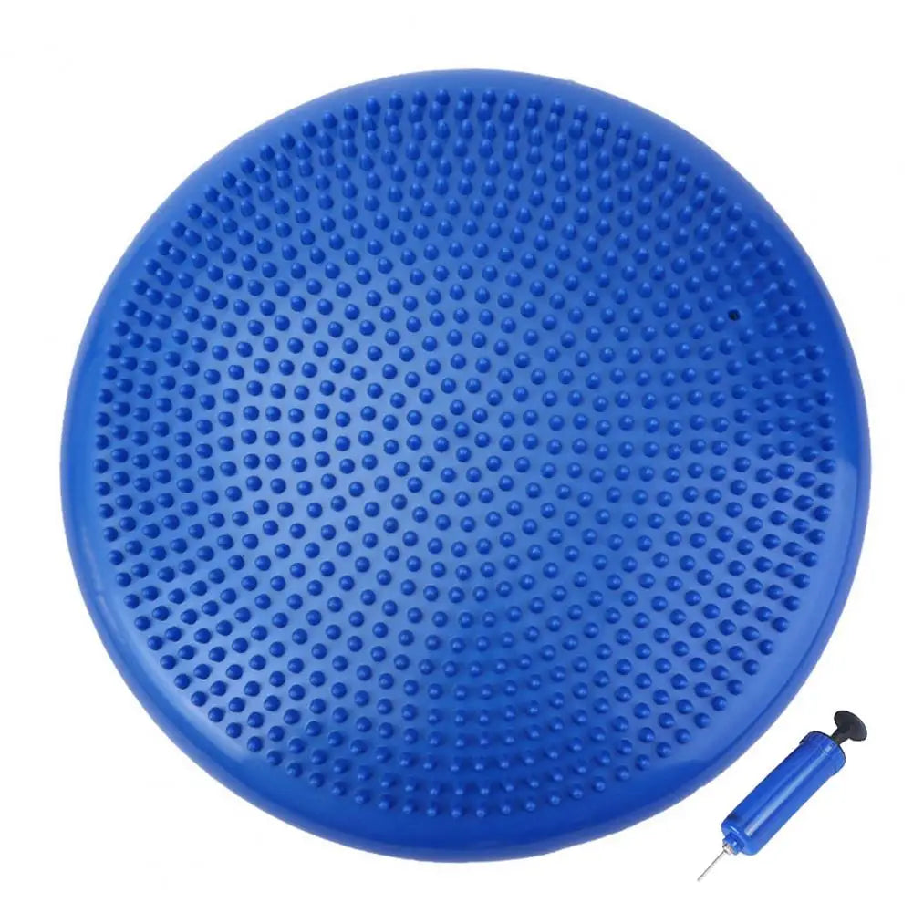 Balance Board with Pump Thick Yoga Fitness Inflatable Seat Pad Foot Massage Pain Relief Wiggle Cushion Sensory Balance Disc