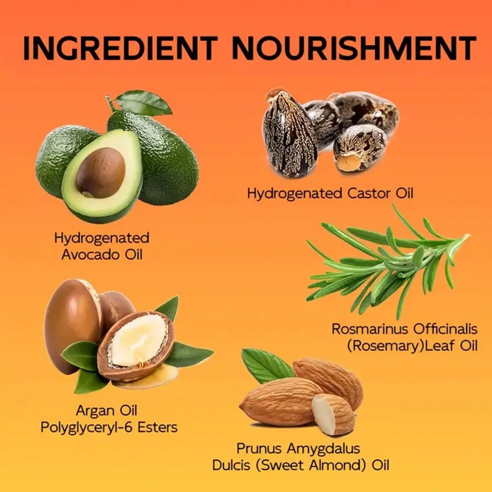 Organic Hair Mask with Rosemary, Onion Biotin 3-in-1 Natural Treatment Nourish Reduce Hair Loss Anti-Breakage Hair Products100ml