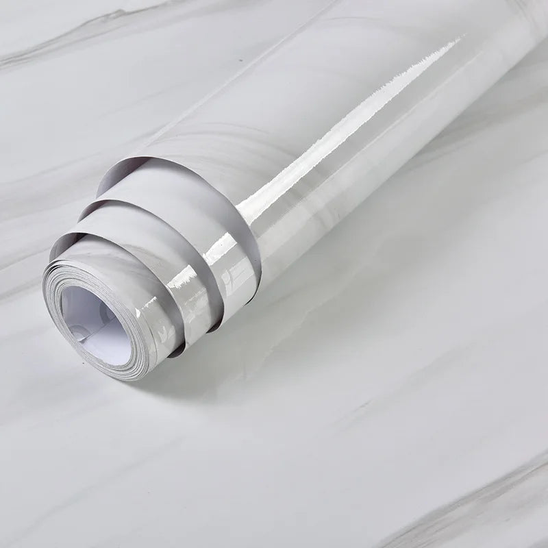 Width Marble Wallpaper Contact Paper Waterproof Oil-proof Wall Stickers PVC Self Adhesive Kitchen Ambry Countertop Home Decor