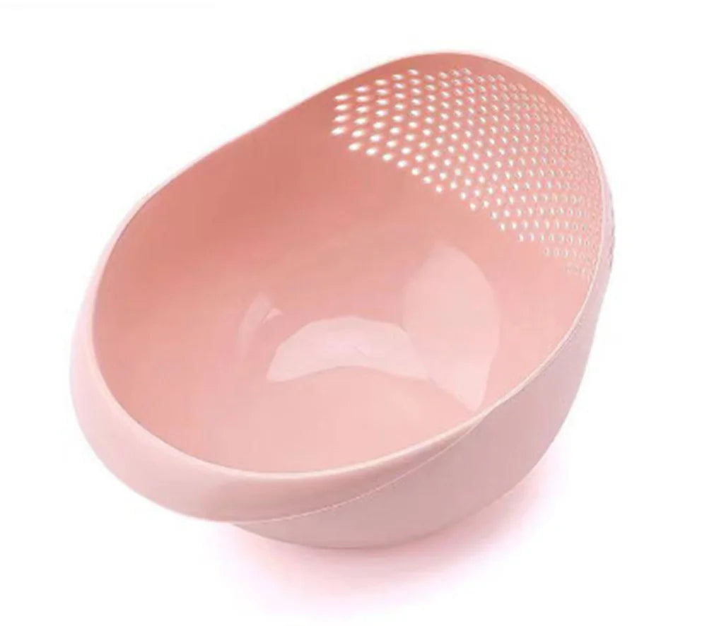 Multifunctional Rice Wash Basket Kitchen Plastic Rice Strainer Drainer Fruits Vegetables Washing Basin Outdoor Barbecue Tools