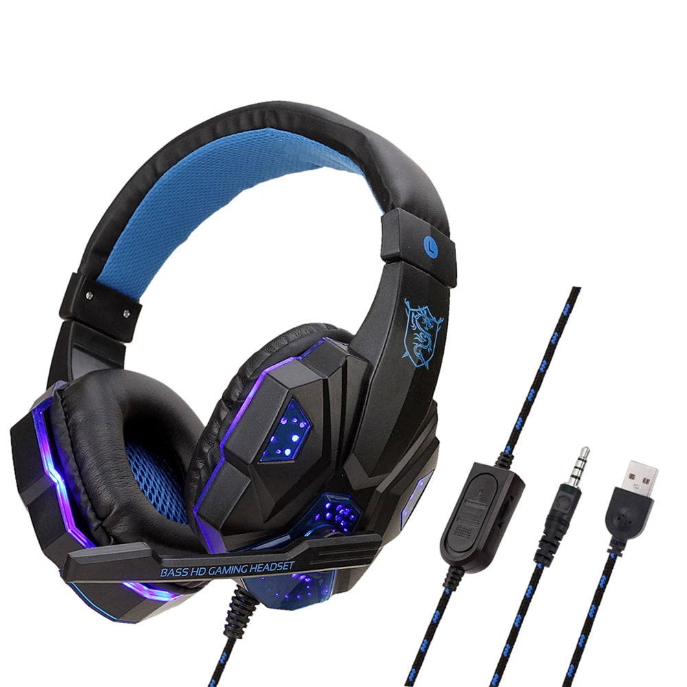 3.5MM Wired Gaming Headset Headphone With  MIC for PS4 PS5 Xbox Smartphone/PC One Switch IPad PC Portable Consumer Electronics